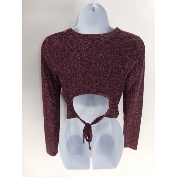 NWT!  Women's Sparkly Pink and Black NASHVILLE Top by altar'd state, Sz: XS - Picture 5 of 10